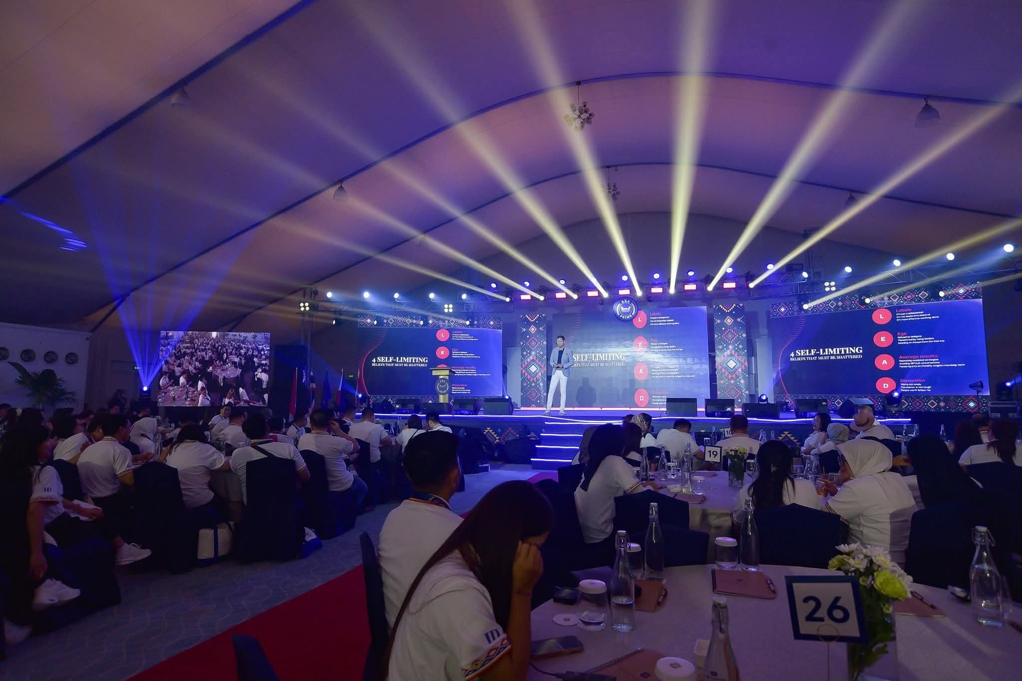 The room mid-exercise during the intensive